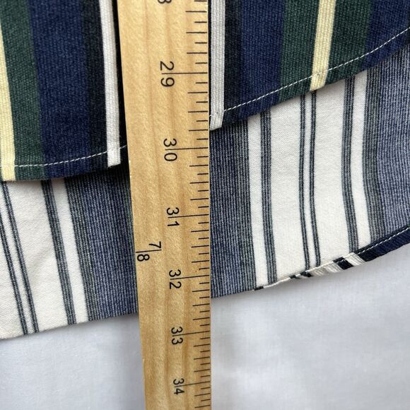 Vintage 90s Tommy Hilfiger Men's Shirt XL SS Button Up Crest Stripes Preppy Logo - Picture 6 of 12